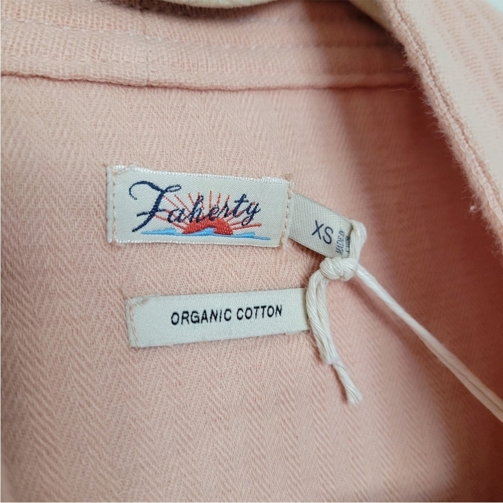 Faherty Hidden Hills Organic Cotton Tie Front Jacket XS NWT - Picture 7 of 10